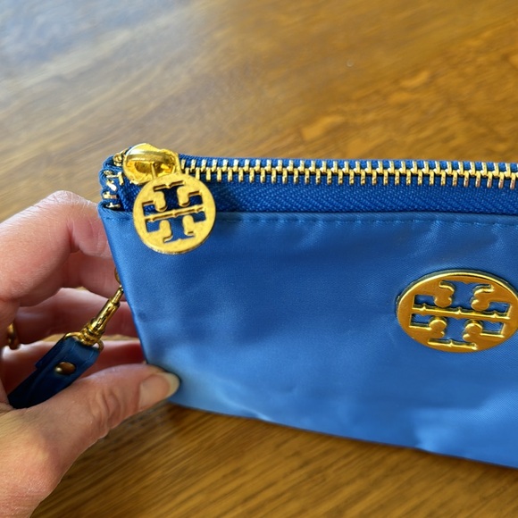 Tory Burch Blue Nylon Wristlet - Picture 4 of 12
